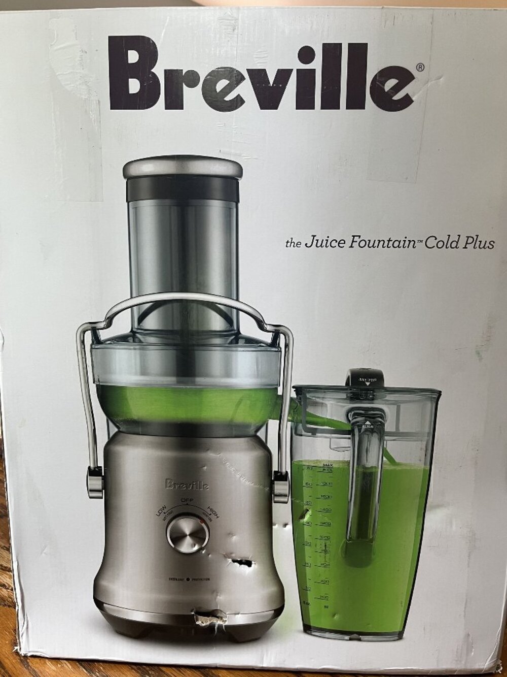 Breville Juice Fountain Cold Plus Brushed Stainless Steel BJE530BSS: 1000W Elect